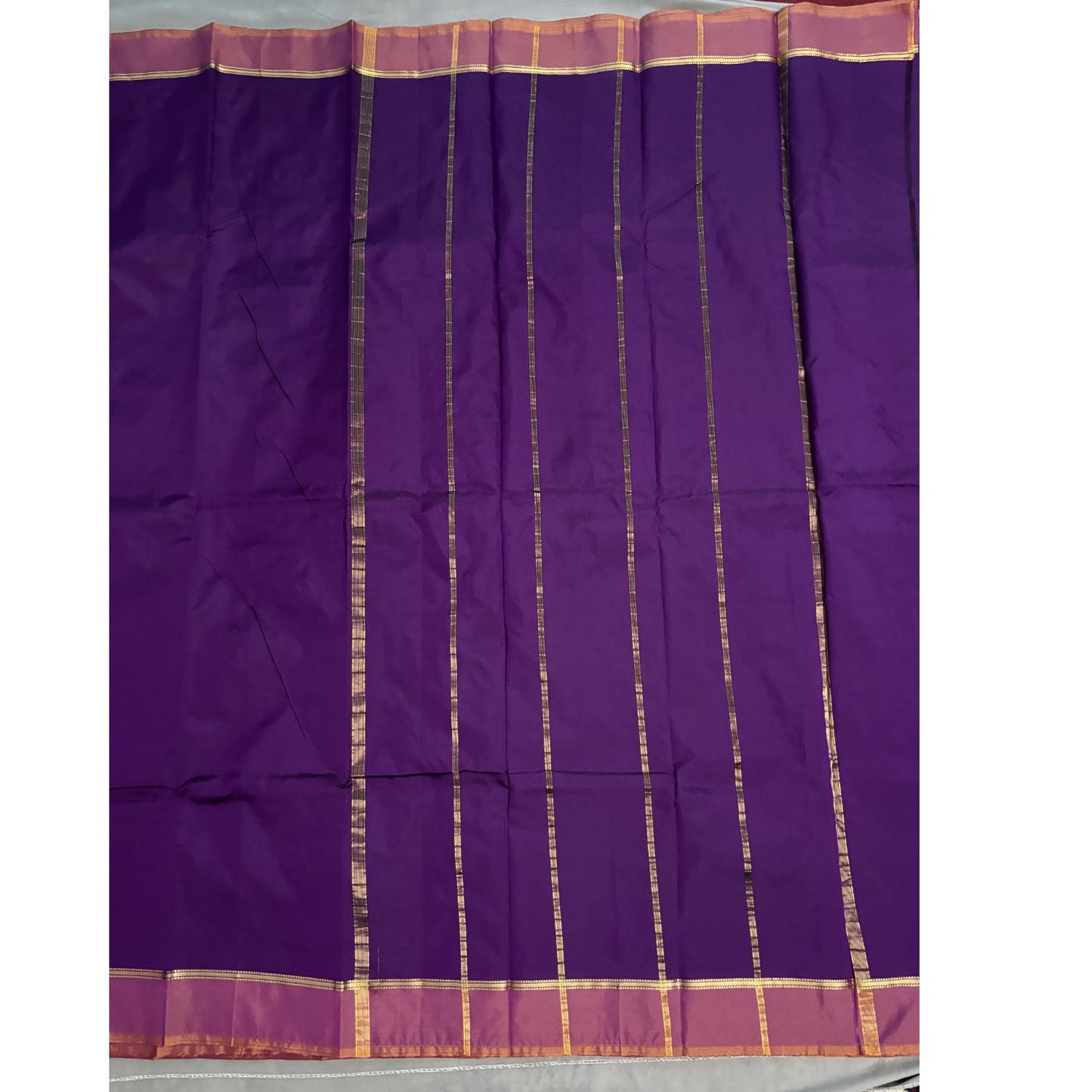Violet Semi Silk Saree