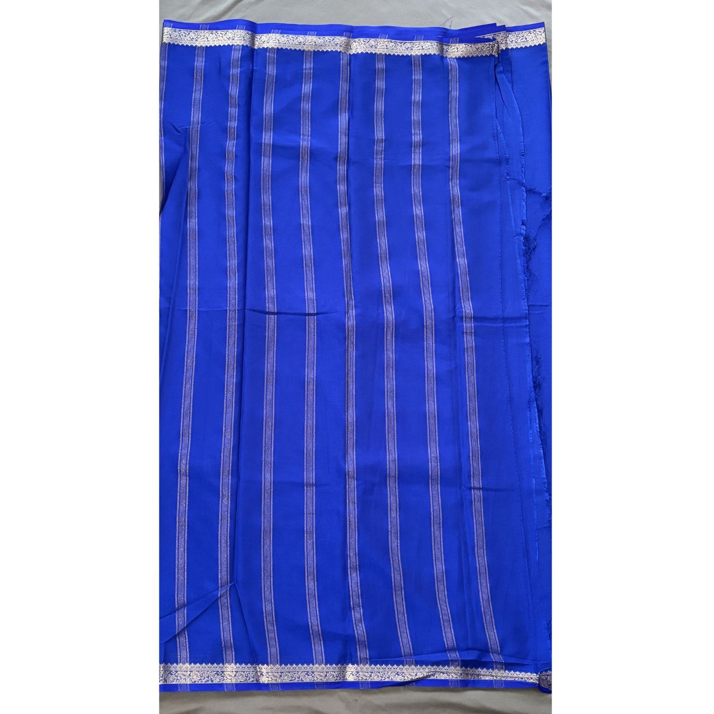 Royal Blue Crepe Silk Saree