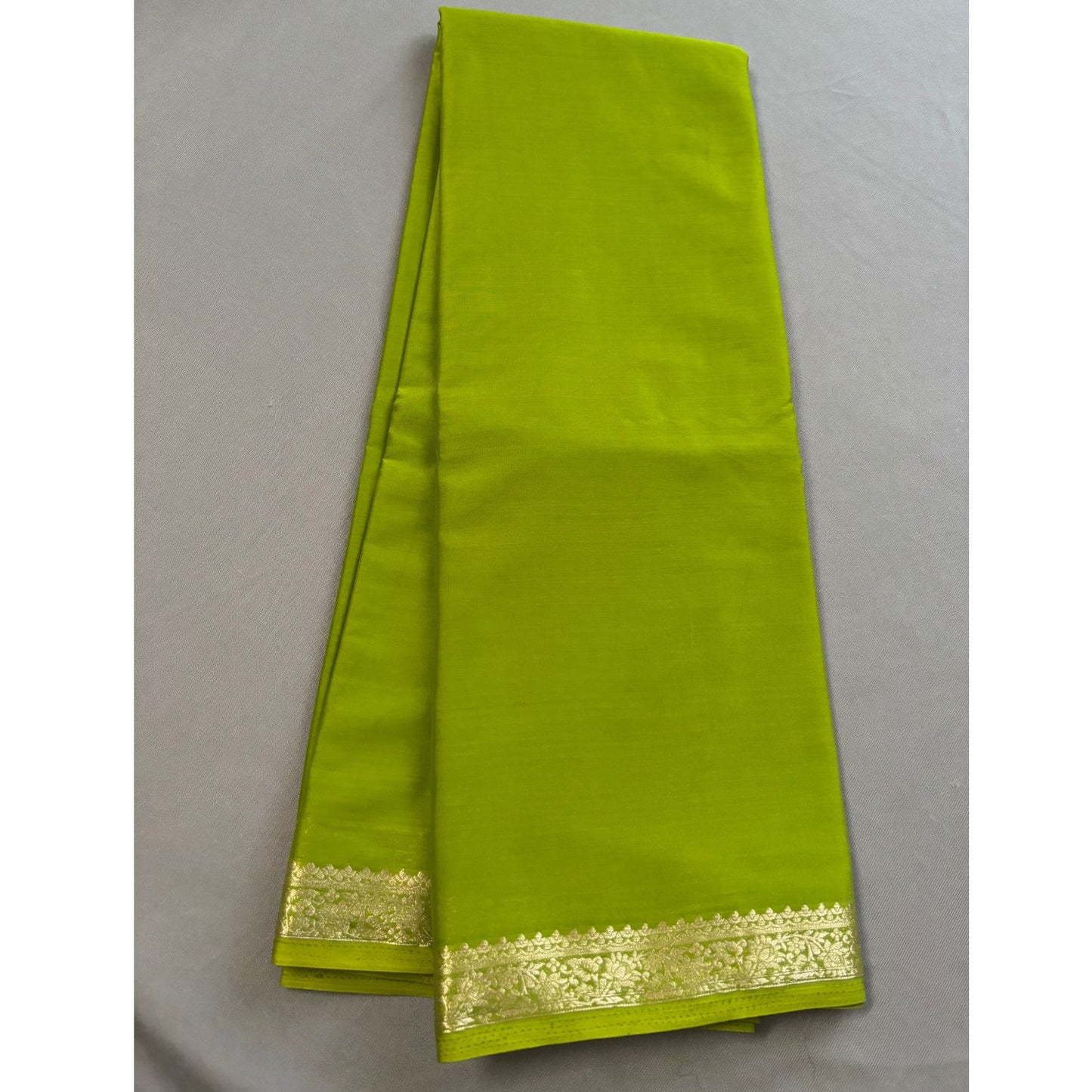 Light Green Crepe Silk Saree