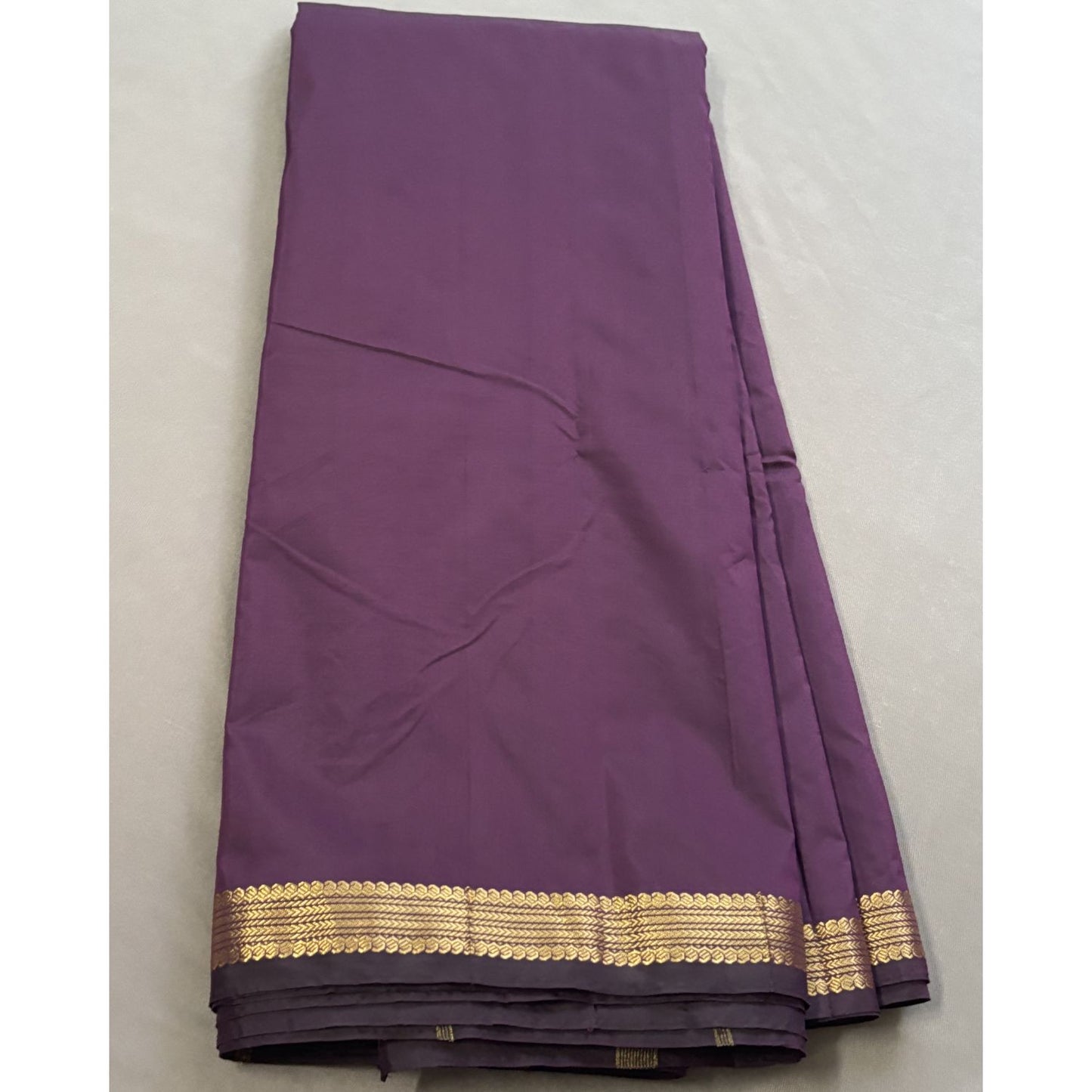 Purple Semi Silk Saree