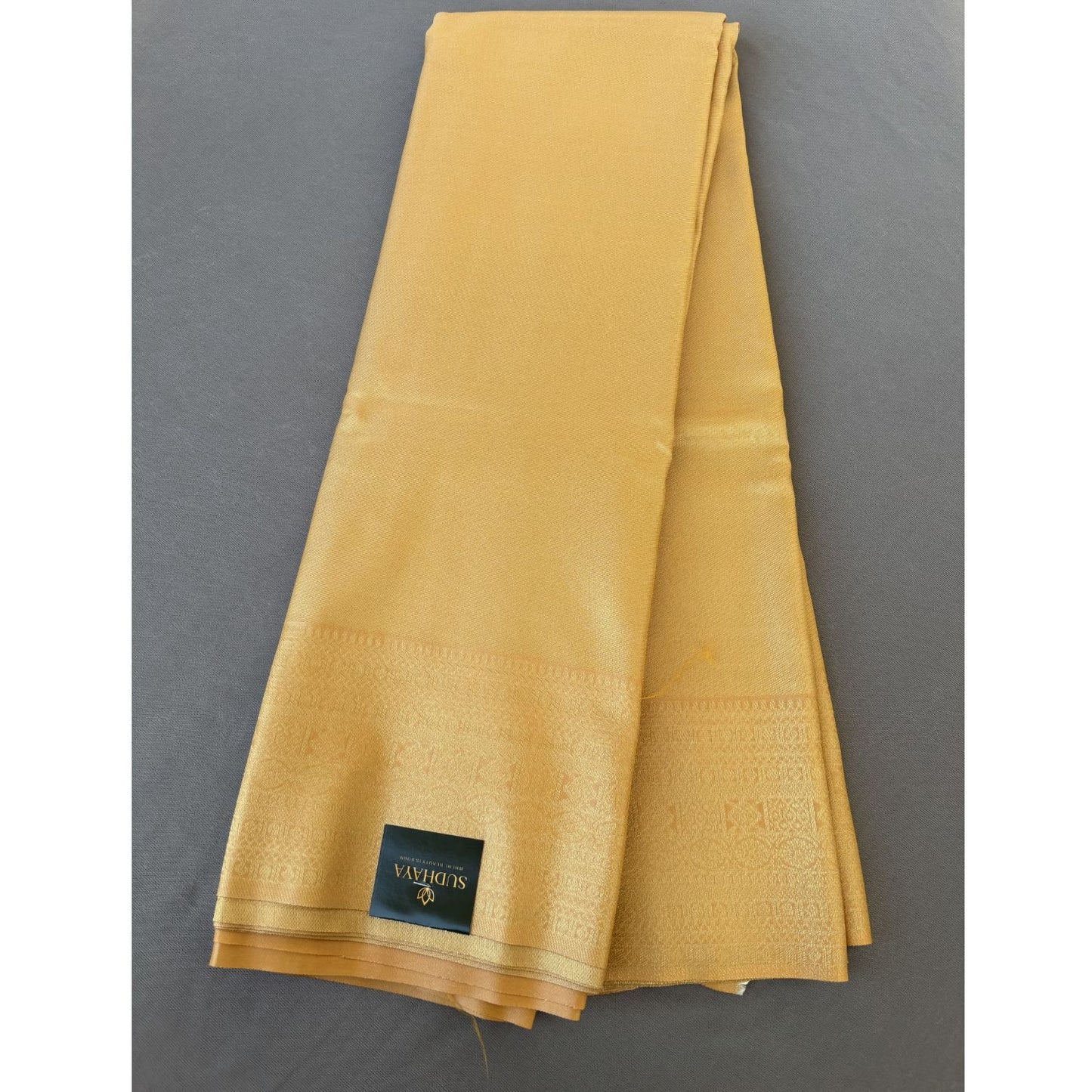 Yellow Kanjeevaram  Silk Saree
