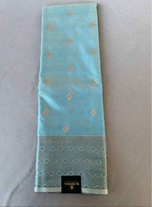 Blue Kanjeevaram Silk Saree