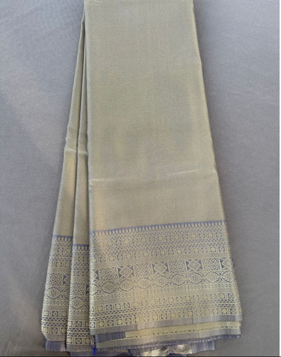Grey Kanjeevaram Silk Saree