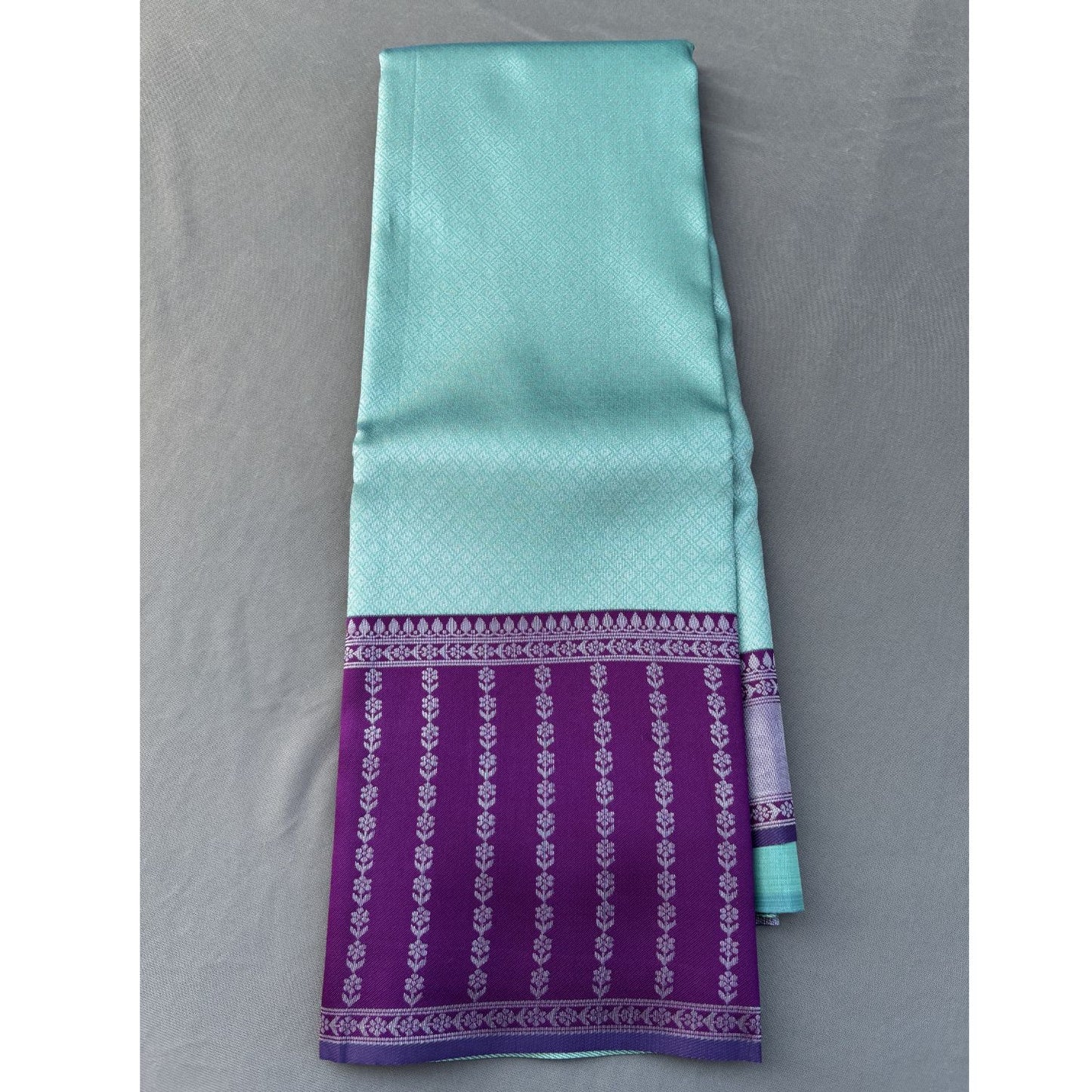 Sky Blue Kanjeevaram Silk Saree