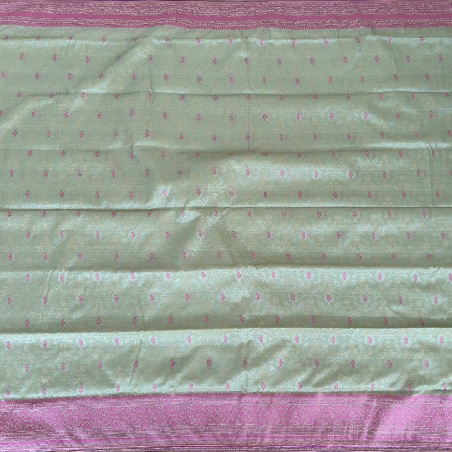Light Green 1000 Butta Soft Silk Saree