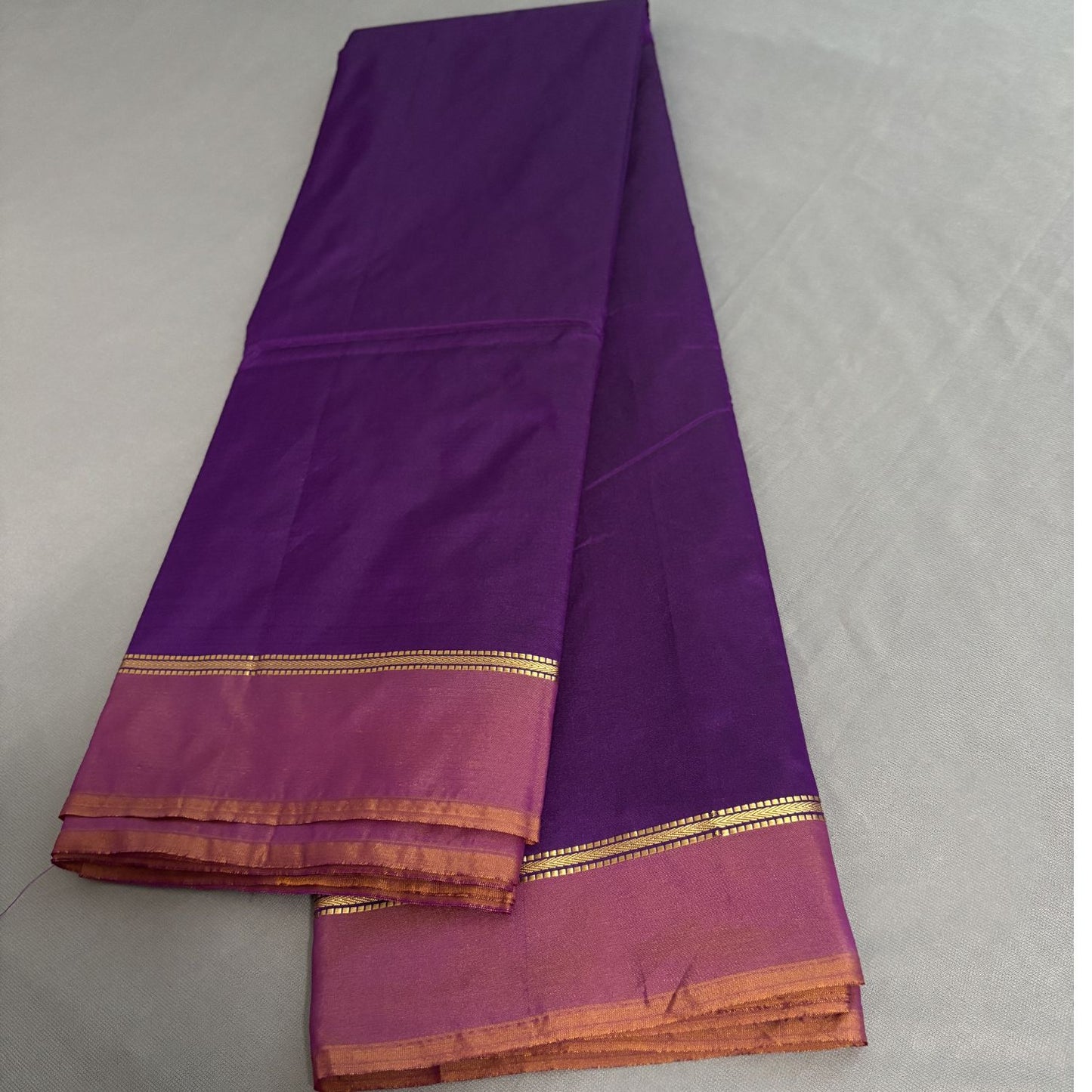 Violet Semi Silk Saree