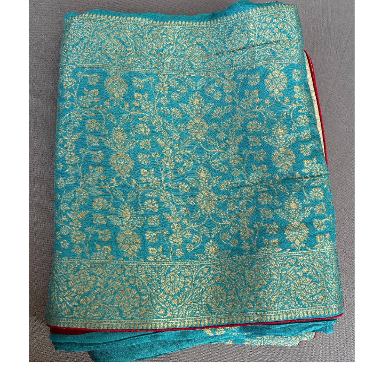 Sky Blue benarasi soft silk saree