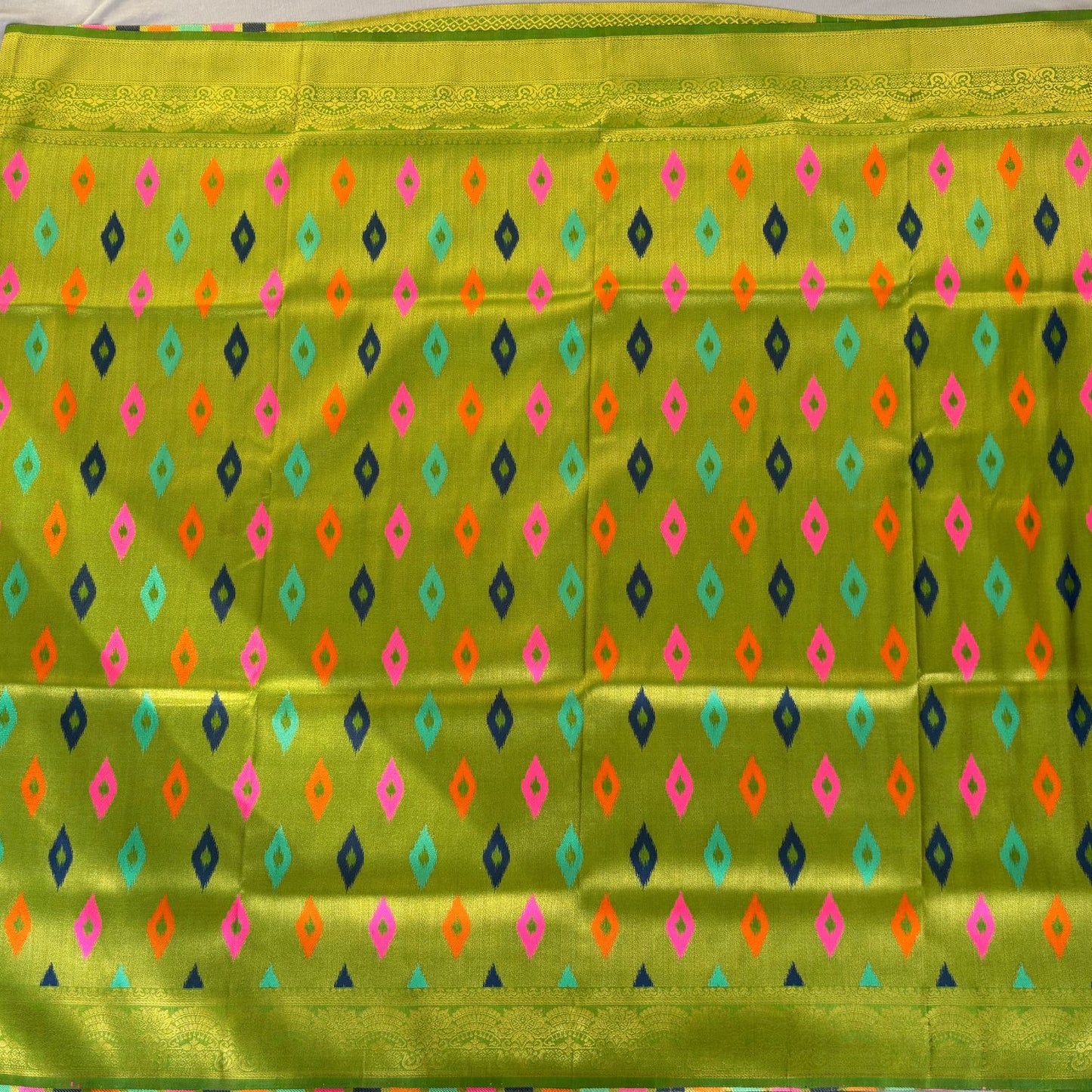 Green  benarasi Butta soft silk saree