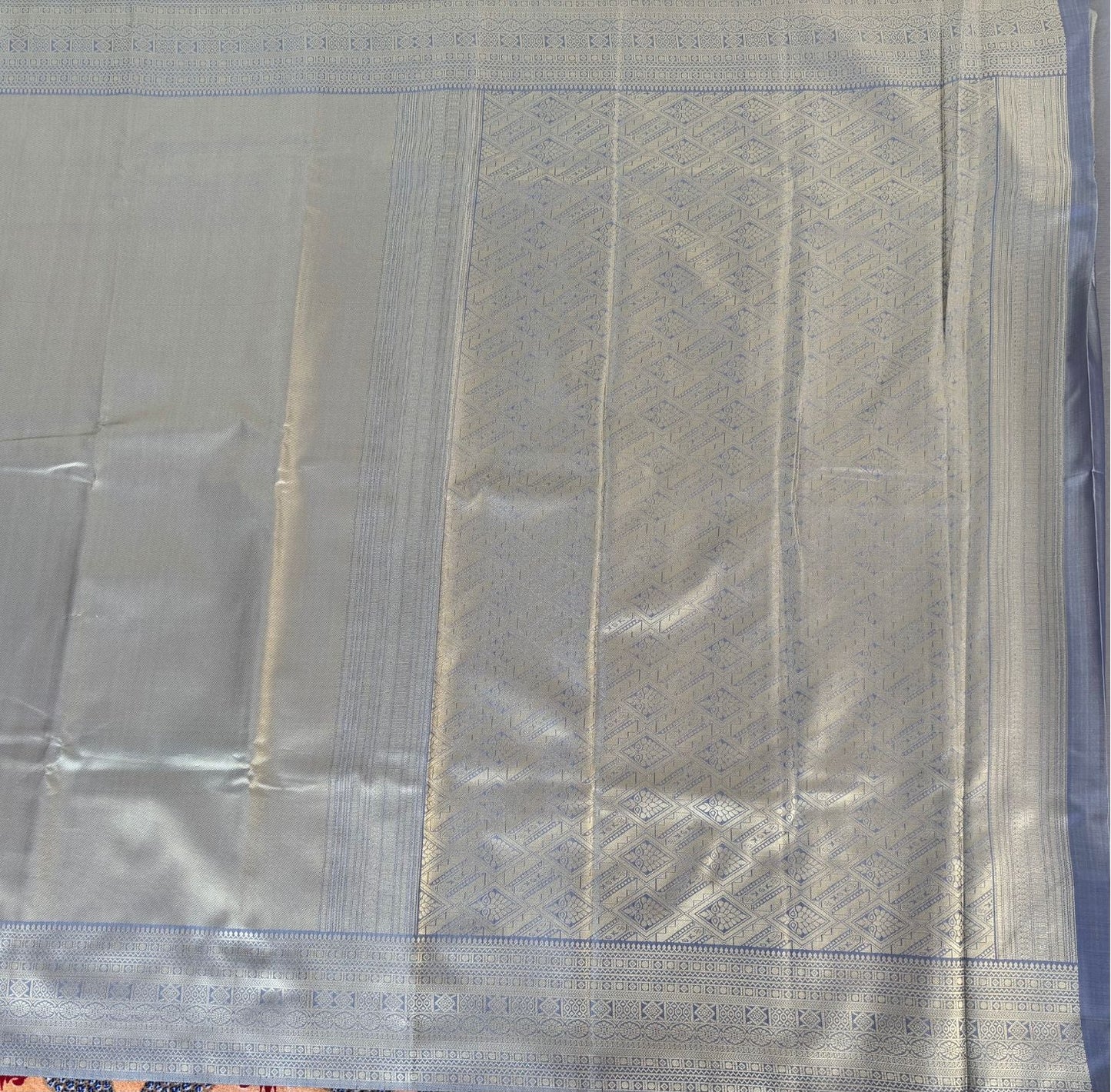 Grey Kanjeevaram Silk Saree
