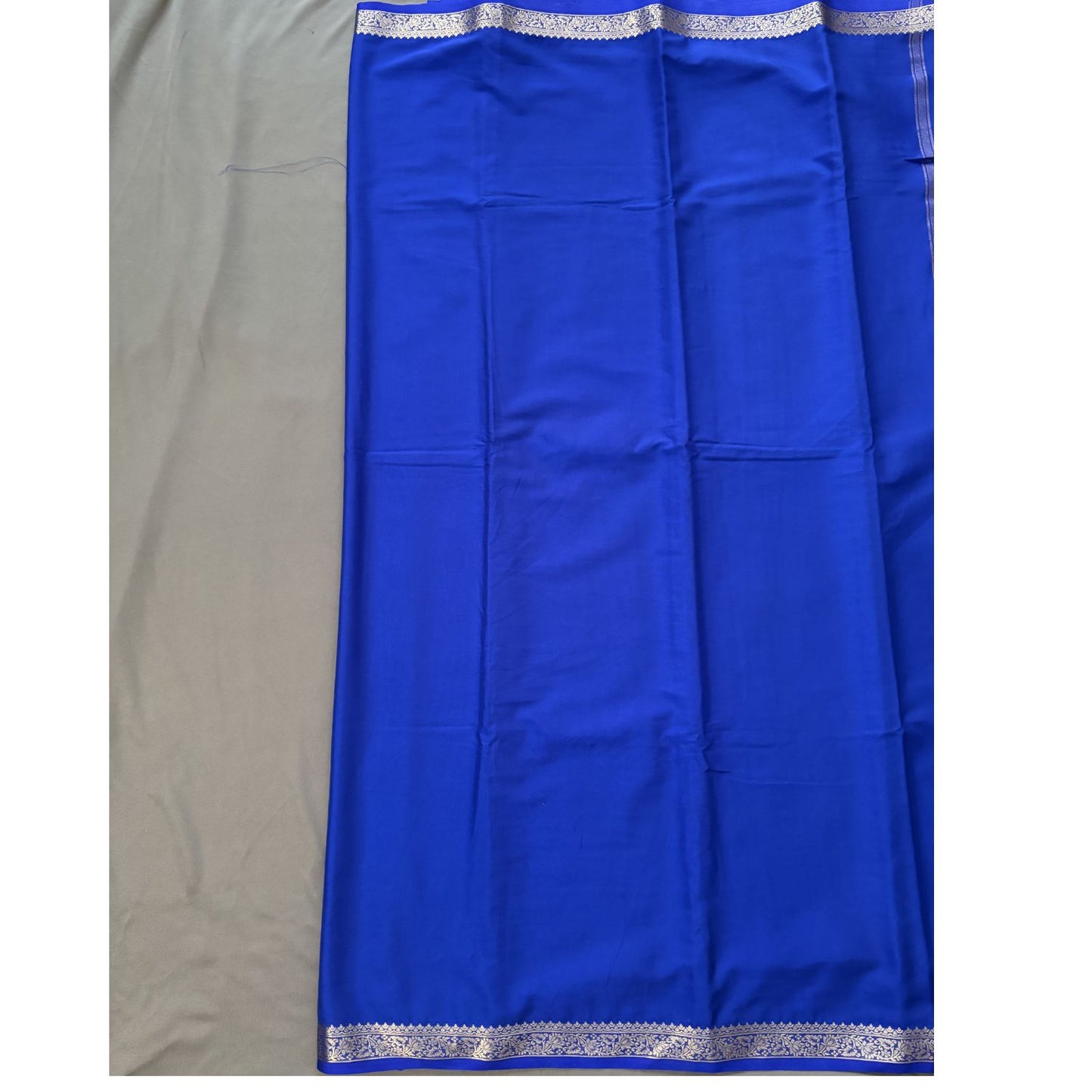 Royal Blue Crepe Silk Saree
