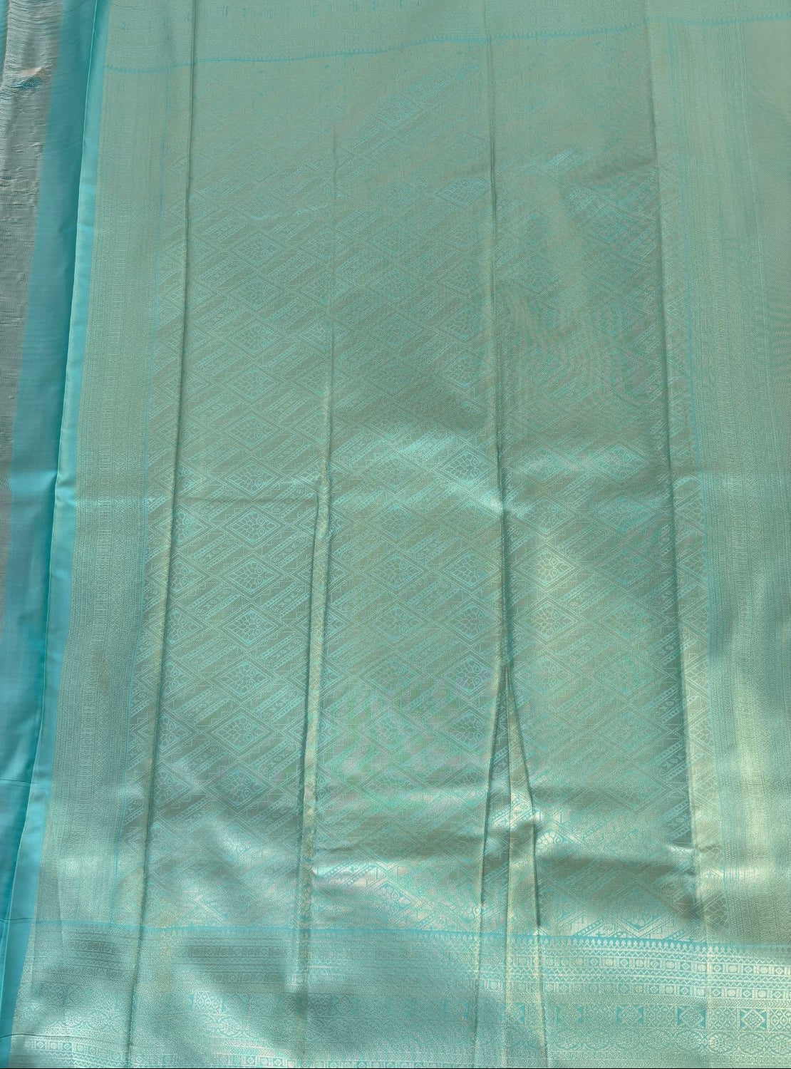 Light Blue Kanjeevaram Silk Saree