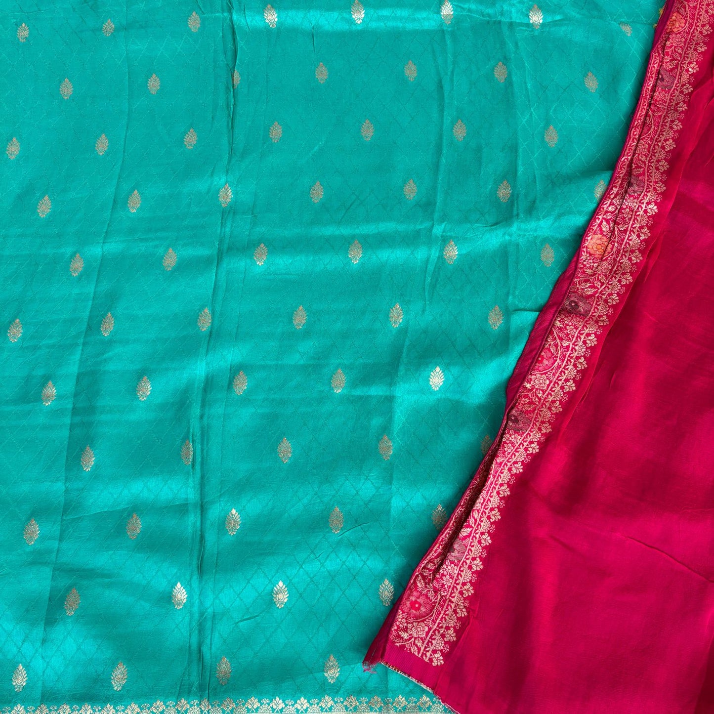 Green benarasi soft silk saree