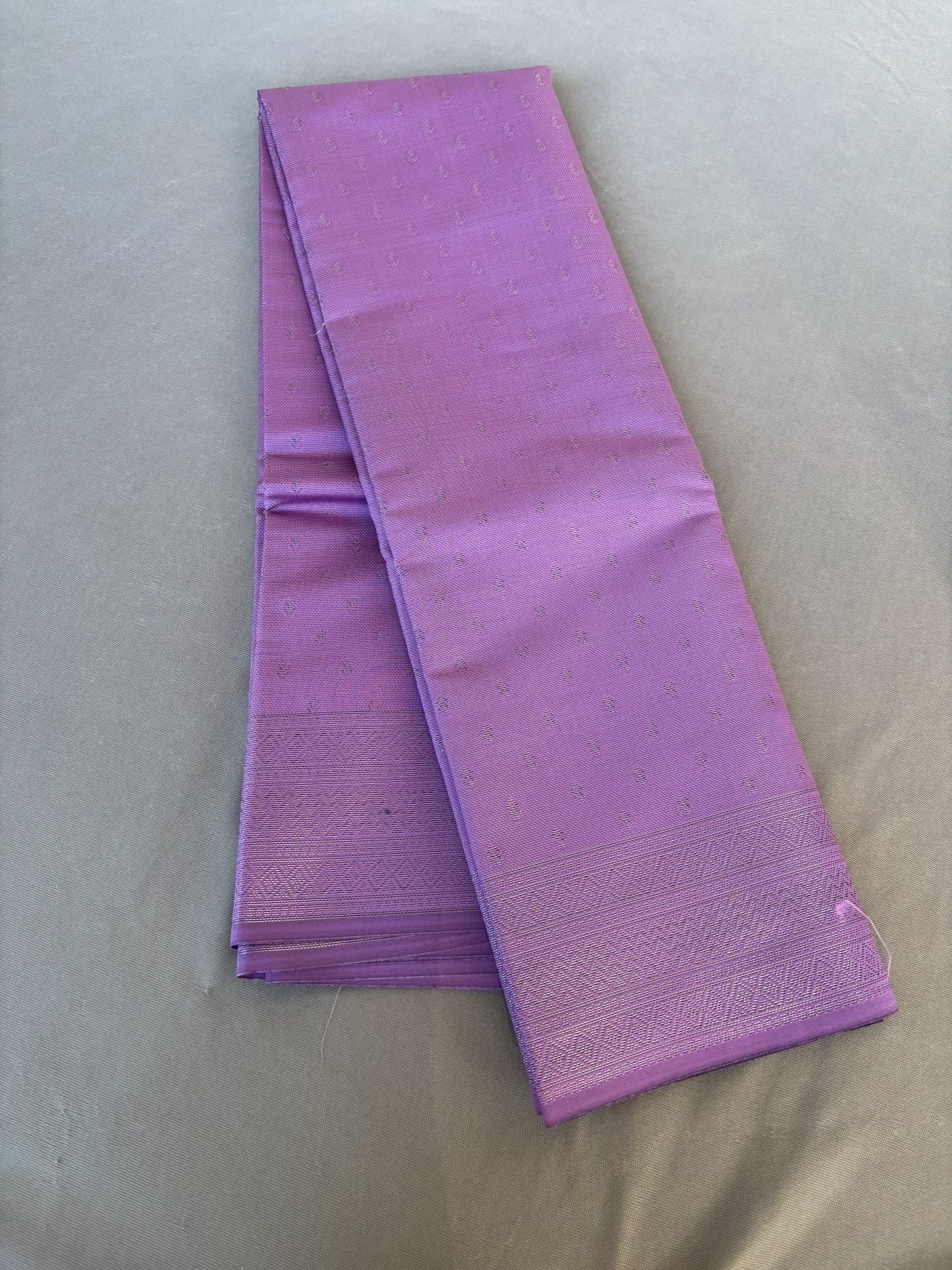 Lavender kanjeevaram Silk Saree