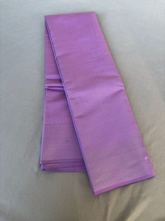 Lavender kanjeevaram Silk Saree