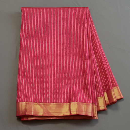 pink Kanjeevaram ethnic motif Raw Silk Saree